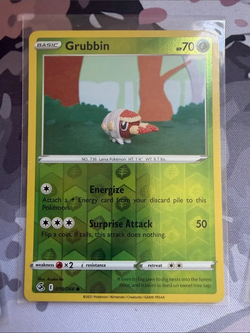 Grubbin & Charjabug Pokémon Lot | Radiant Reverse Holo Cards ✨5/$25✨